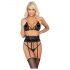 Kissable - Set reggiseno con fascia in vita (nero)