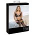 Abierta Fina - Set di reggiseno aperto in pizzo (nero) - M