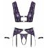 Cottelli Bondage - Set intimo con manette (nero-viola)