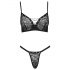 Cottelli Party - Set reggiseno con lacci (nero)