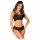 Obsessive K103 - set rete sexy elastico aperto (nero) - S-L