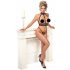 Abierta Fina - Set lingerie aperto con catene (nero)