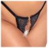 Abierta Fina - Set lingerie aperto con catene (nero)