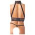 Abierta Fina - Set lingerie aperto con catene (nero) - M