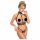 Abierta Fina - Set lingerie aperto con catene (nero) - L