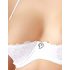 Cottelli - set bustino in pizzo con lacci (bianco) - 85B/L