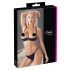 Cottelli - Set reggiseno con strass e catene in satin (nero) - 80B/M