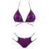 Obsessive Balitta - bikini lucido con collo halter (viola)