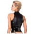 Noir - top lucido con zip (nero) - M