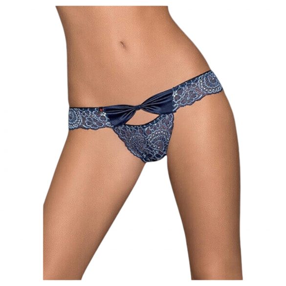 Obsessive Auroria - slip ricamato con fiocco (blu)