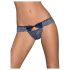 Obsessive Auroria - slip ricamato con fiocco (blu)