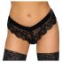 Cottelli Party - Slip in pizzo nero con catene - M