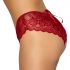 Cottelli - slip di pizzo aperto (rosso) - M