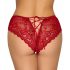 Cottelli - slip di pizzo aperto (rosso) - M