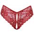 Cottelli - slip di pizzo aperto (rosso) - M