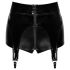 Noir - Slip lucido con reggicalze (nero)