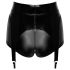 Noir - Slip lucido con reggicalze (nero)