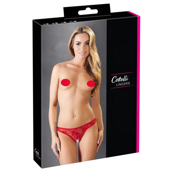 Cottelli - Perizoma sexy in pizzo (rosso) - XL