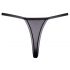 Cottelli - tanga lussuoso ricamato con gigli (nero-bianco) - M/L