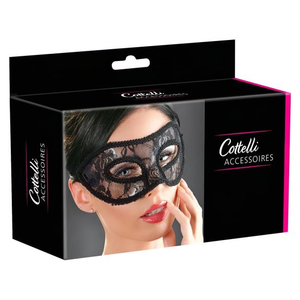 Cottelli - Maschera per occhi in pizzo preformato (nero)