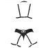 Cottelli - Set di lingerie con imbracatura decorativa - nero (S-L)