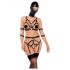 Bad Kitty - Set completo con harness e maschera (nero)