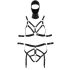 Bad Kitty - Set completo con harness e maschera (nero)