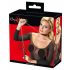 Bad Kitty - Collare Cuore con Guinzaglio in Metallo (Nero-Rosso)