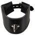 Bad Kitty - Collare effetto pelle con anello (nero)