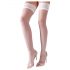 Cottelli - Calze Autoreggenti Satinate (bianche) - 3/M-L