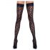 Cottelli Legwear - Calze autoreggenti leopardate (nere)