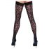 Cottelli Legwear - Calze autoreggenti leopardate (nere)