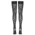 Cottelli Legwear - Calze autoreggenti leopardate (nere)