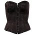 Cottelli - Corsetto ricamato da festa (nero) - 2XL