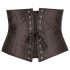 Cottelli Taglia Plus - corsetto in raso nero