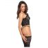 Noir - corsetto in pizzo nero sensual - M