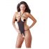 NO:XQSE - Body nero aperto con strass (S-L)