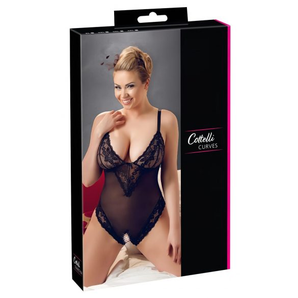 Cottelli Taglie Forti - body in pizzo (nero) - XXL