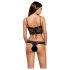 Obsessive Alluria - body in pizzo floreale (nero) - L/XL