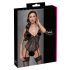 Cottelli - Body aperto in pizzo con reggicalze (nero)