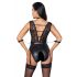 Cottelli Bondage - Body in pizzo con collo halter (nero) - M