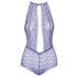 Kissable - body in pizzo con collare (viola)