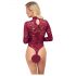 Cottelli - body in pizzo trasparente (rosso) - M