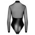 Noir - body lucente e trasparente (nero) - XL