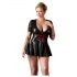 Cottelli Taglie Forti - Abito lucido con corsetto rosso (nero) - XXL