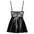 Noir - Abito Lucido con Top in Pizzo (Nero)