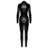 Noir - Tuta nera con zip sensuale - M