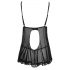 Cottelli - Babydoll leggero e arricciato (nero)