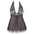 Cottelli Taglie Comode - Babydoll in Pizzo Leggero (Nero)