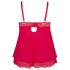 Cottelli Taglie Forti - Babydoll Lingerie in Pizzo (Rosso) - 3XL